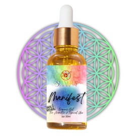 Yoni Oil, Massage Oil & Daily Ritual Moisturising Oil | Manifesting, Law of Attraction, Meditation, Pagan Spells & Invocations. Manifest Wishes. Vegan, Organic, Natural (Manifest)