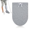 Shimmeroo Cast Sock Cover for Foot,Grey Adjustable Cast Cover Leg