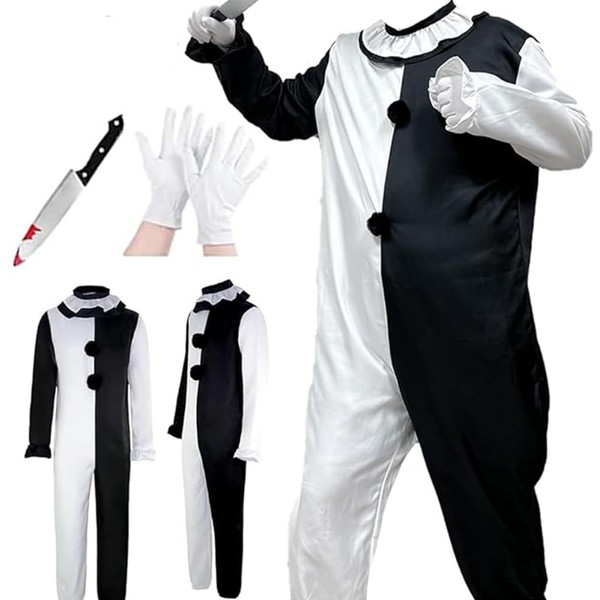 BILIBOOM Anime Jumpsuit Bodysuit Costume Outfit with Mask Carnival Theme