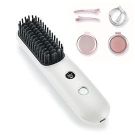 Cordless Hair Straightener, Portable Hair Straightener, Mini Hair Straightener for Home & Travel（White）