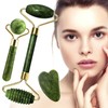 Gua Sha Stone & Face Roller Set Natural Jade Roller