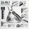 24-in-1 Multitool for Camping & Everyday Repairs – Folding Pliers