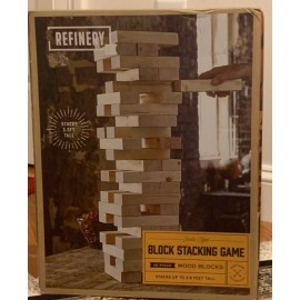 REFINERY Block Stacking Game 48 Piece Jumbo sized 3.5ft tall