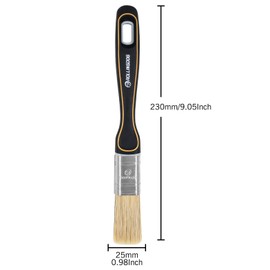 ROLLINGDOG Chalk Paint Brush 25mm - with Thick Flagged Tips Synthetic Filaments,for Gloss Painting,Exterior Woodwork Redecoration With High Efficiency