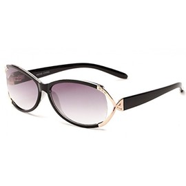 The Claire Sun Readers for Women Oval Reading Glasses Trendy Readers Sunglasses + 1.25 Grey and Silver