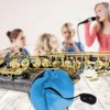 MIRKUZI 1 Saxophone Cleaning Cloth with 8 Mouthpiece Pads, Flute