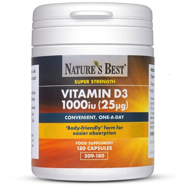 Natures Best Vitamin D3 1000iu, Super Strength, 360 CAPSULES IN