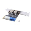 PCIE To USB3.0 Expansion Card Adapter With Front 19PIN Interface
