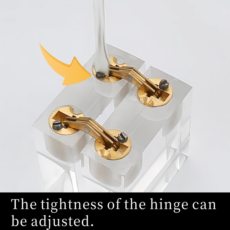 Zerodis 4 Pack 8mm Copper Brass Barrel Hinges, 180° Opening