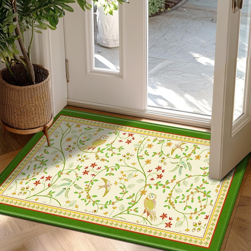 Vintage Farmhouse Kitchen Mats for Floor, Non-Slip, Anti-Fatigue, 2-Piece