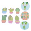 Tofficu Mini Note Pads Cactus Stickers Self-Stick for Nursing School