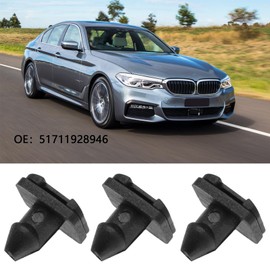 SG Store Pack of 40 Car Windscreen and Windshield Trim Clips 51711928946 Compatible with 5 Series, 7 Series E32 E34 Z1, Plastic Mounting Brackets