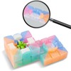 ROXENDA Magic Cube Jelly 3X3 Speed Cube Magic Cube 3X3X3