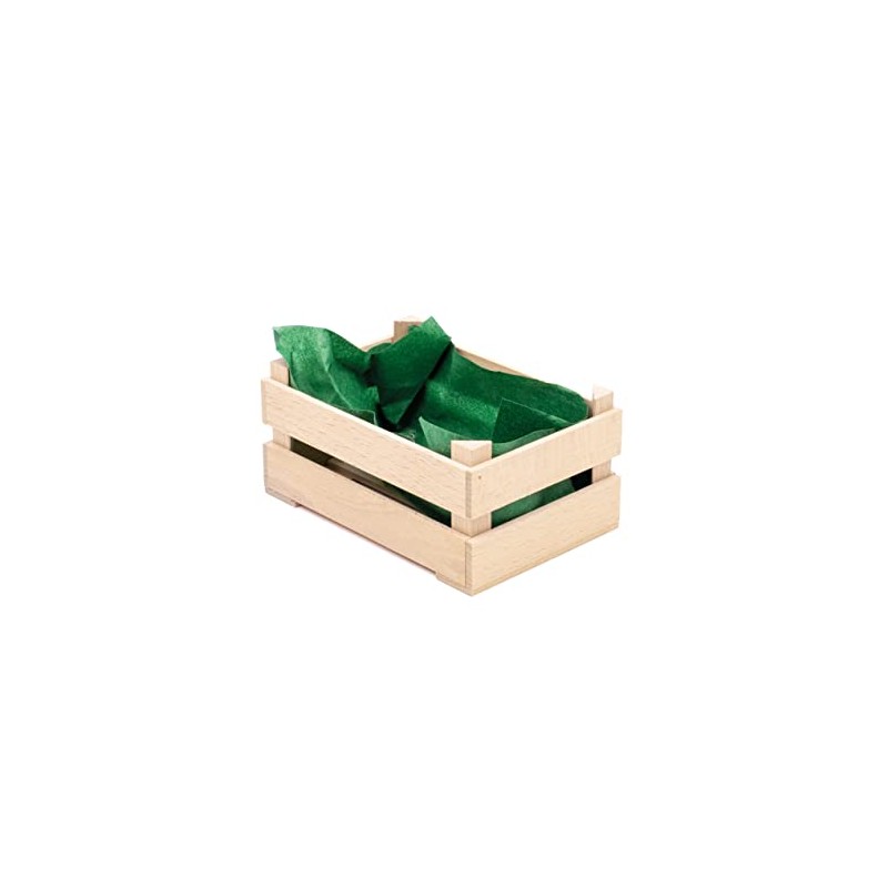 Erzi 10210 Obststiege klein aus Holz, Kaufladenartikel für Kinder, Rollenspiele