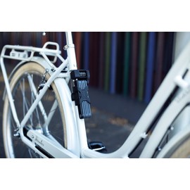 ABUS Bordo Lite 6055C Folding Lock - with SR Bracket - Extra-Light Combination Lock, Ideal for Road Bikes - ABUS Security Level 7-85 cm - Black