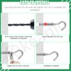 Keadic 6Pcs M8 Expansion Hook,304 Stainless Steel Concrete Wall Hook,
