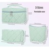 3Pcs Makeup Bag Set,Travel Portable Large Down Water Proof Cosmetic