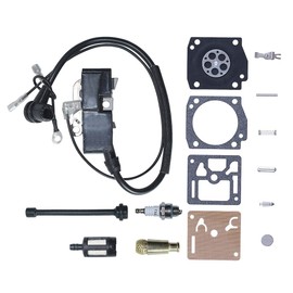 Gubeter Ignition Coil Carb Repair Kit For Husqvarna 362 365 371 372 Chainsaw Parts For Zama Rb-60 537162204