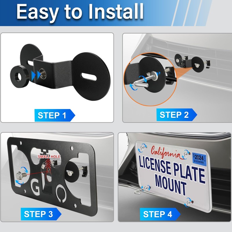 Heavy Duty Front License Plate Frame Compatible with Buick Enclave
