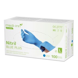 Medi-Inn Disposable Gloves Vinyl Latex Nitrile Powder-Free S M L XL blue