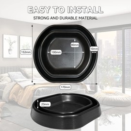 Bed Bug Interceptors | Bed Bug Interceptor Traps | Bed Bug Trap | Insect Trap, Monitor, and Detector for Bed Legs (Black-8 pcs)