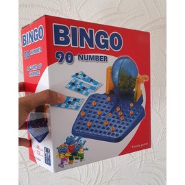 ADEPTNA Bingo Classic Family Game – A Game of Chance - 48 Cards 90 Numbered Bingo Balls - Kids Entertainment Education Toy for Parties Christmas