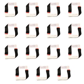 Sleeve Scrunchies Multi-Pack for Soccer, Softball and other Sports - pack of 15 pairs - color Black/White