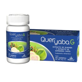 Naturex Queryaba G 545mg, 60 Tabletas, 545mg, Extracto de Guayaba y Extracto de Espinheira Santa                                                      
