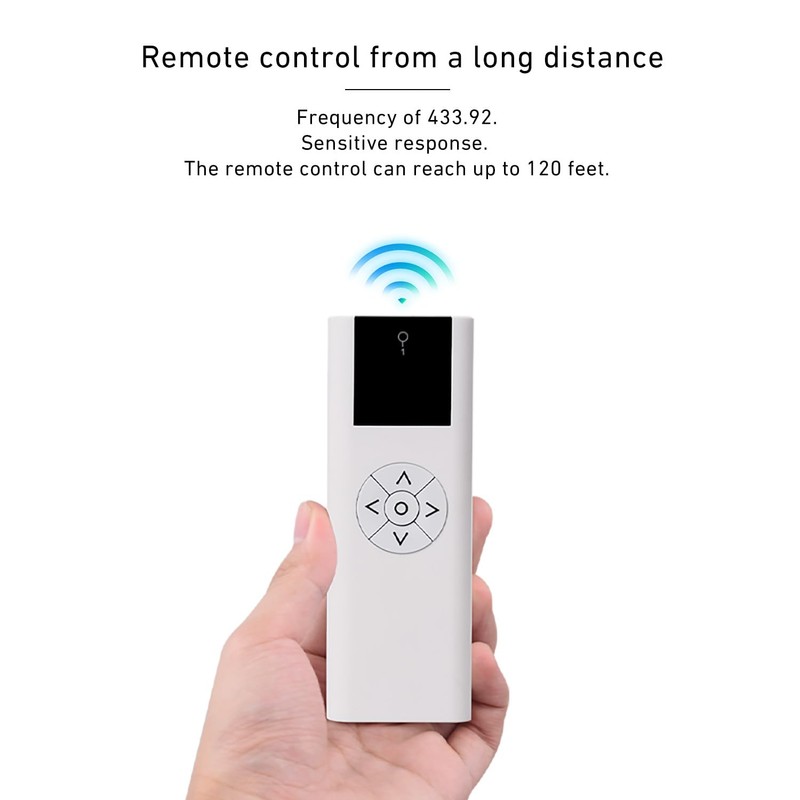 Sortfle AC114-06B Blinds Remote Control，6 Channel RF Transmitter(433.92Mhz) for Electric