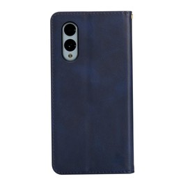 Applicable Arrows We2 F-52E Case Notebook Type Applicable F-52E Notebook Type Case Cover Notebook Type PU Leather Card Storage Wallet Type Shockproof Case Magnet Stand Function 5 Colors (Applicable Arrows we2 F-52E Case Notebook Type) (Deep Blue)