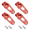 YINETTECH 4-Piece 25T Servo Horn Arm Aluminium Alloy Single-sided Steering