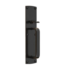 National Hardware N109-050 Gate Thumb Latch, Coated with WeatherGuard Protection, Black Plated Steel