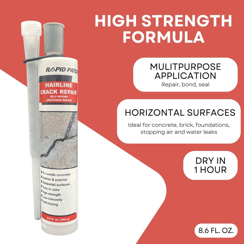 Rapid Patch Hairline Crack Repair - Fill, Bond, & Seal