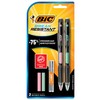 BIC Break-Resistant Mechanical Pencils with Erasers, 0.7mm, #2 Medium Lead,