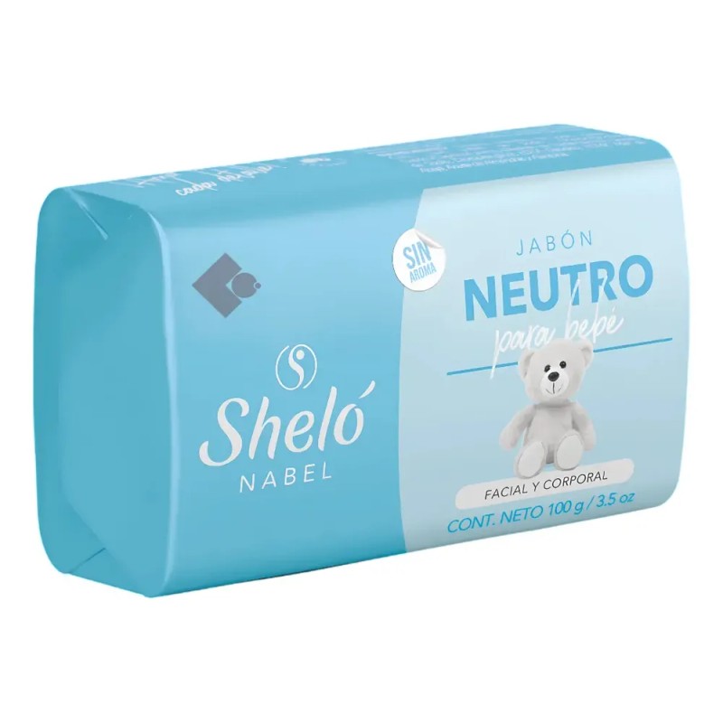 Jabón Neutro Para Bebé Sin Aroma Shelo Nabel 100g