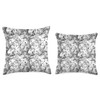 Vintage Romantic Coquette Toile Style Pattern Print Design Throw Pillow