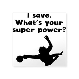 CafePress I Save Super Power Sticker Square Bumper Sticker Car Decal