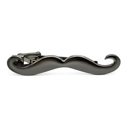HONEY BEAR Mens Beard Tie Clip Bar Normal Size Skinny Boys Slim Moustache Gift 5.6cm Black