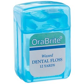 Oraline Adult Dental Floss, 12 yds, Waxed