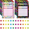 90 Pack Classroom Incentive Chart, 2 Colorful Designs with 2640