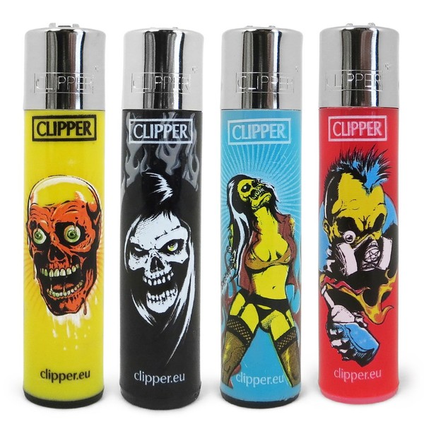 Bundle - 4 Items - Clipper Lighter"Zombie Nation" Collection