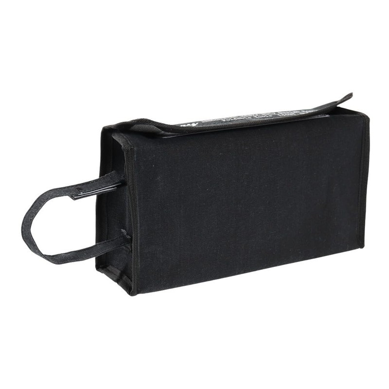 Keystone Tissue Holder Black Size:W27xD14.5xH8cm Mercury Canvas New Tissue Box