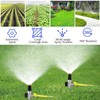 2Pcs Garden Sprinkler, Stainless Steel Lawn Sprinklers, Adjustable Irrigation Sprayer