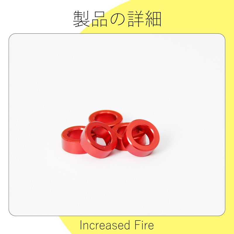 Increased Fire Aluminum Spacers M6 Inner Diameter 0.4 inch (6.2