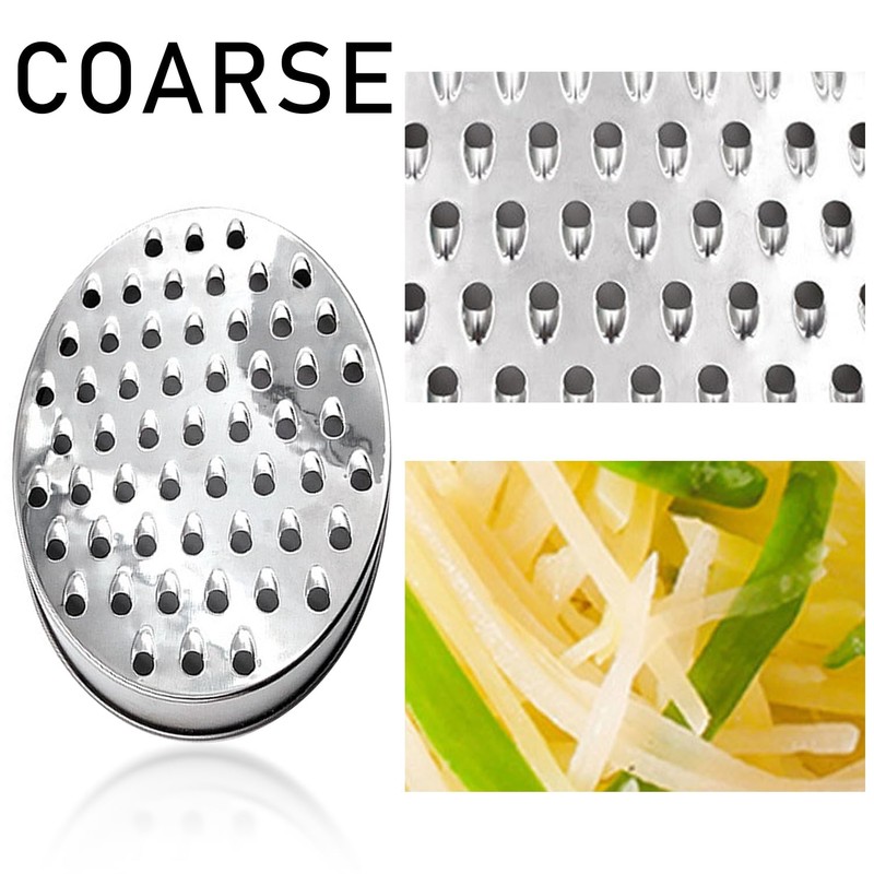 NyxSeat 1 Grater, 1 Small Brush, Stainless Steel Grater, Storable