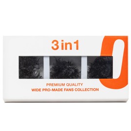 Curacoro Promade Mix 750 Fans - Handmade Volume Eyelashes, Multi Selections From 5D To 12D, C CC D Curl, Thickness 0.03~0.1 mm, 9-18mm Length, Long Lasting & Easy Application (5D-0.07 CC, 11-12-13mm)