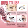 FADVAN Magnetic False Eyelashes, 3D Effect, Natural Magnetic Eyelash Extension,