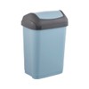 keeeper 1030668000000 Trash Can, Plastic, Nordic Blue