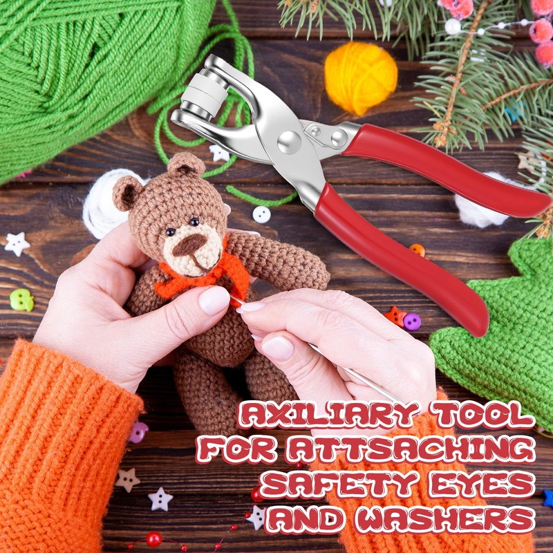 Safety Eye Tool, Auxiliary Tool for Attaching Safety Eyes for