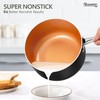 MICHELANGELO Saucepans, 2QT & 3QT Copper Saucepan Set With Non-stick